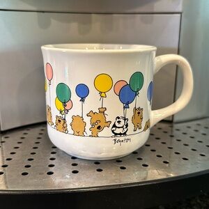 Vintage Boynton mug JAPAN bears balloons collectible espresso or coffee cup
